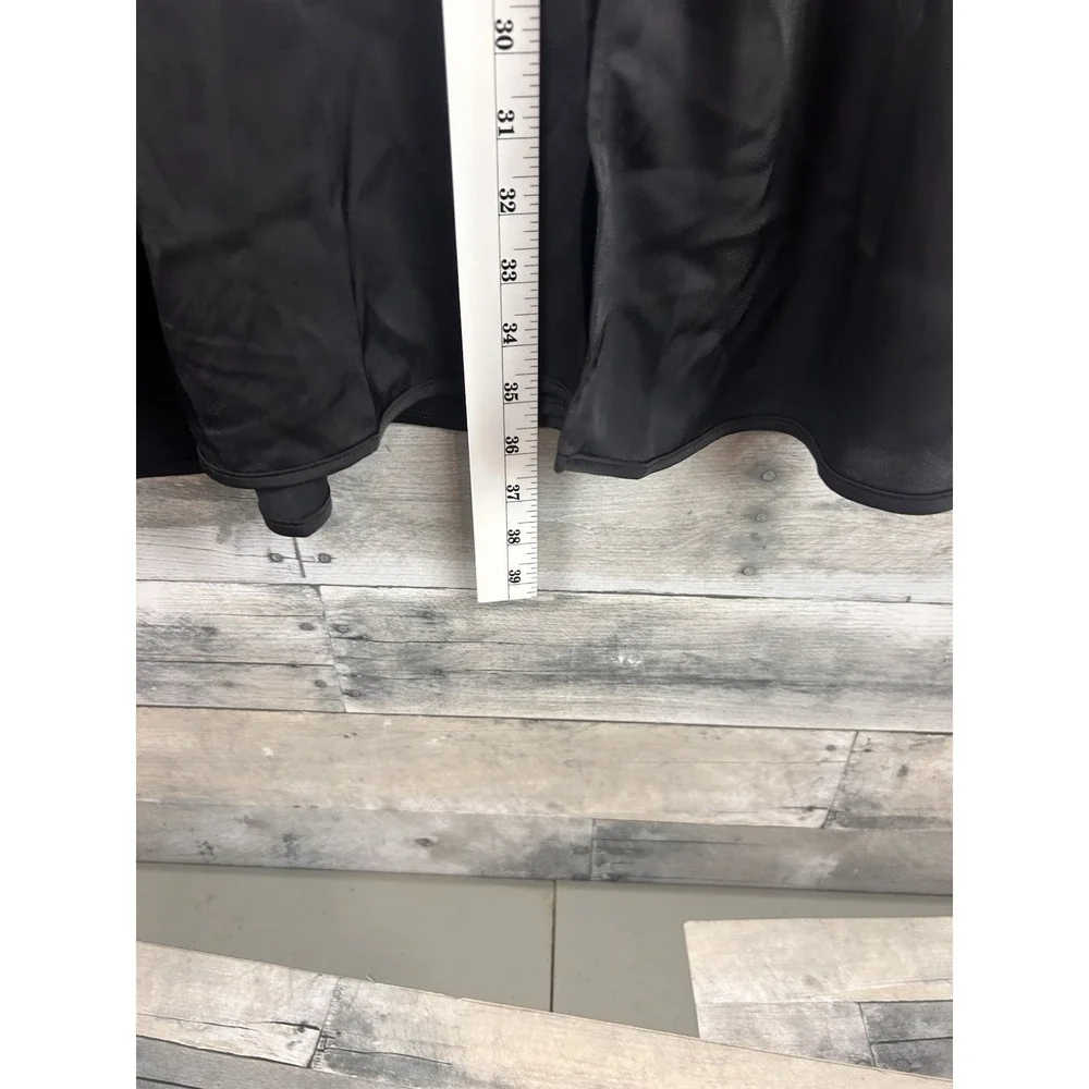 Cabi Women's Black Medium Satin Midi Skirt